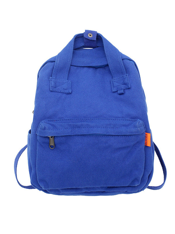 Simple Casual 5 Colors Canvas Backpack