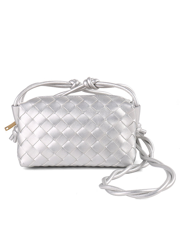 Woven Zipper Bags Crossbody Bags