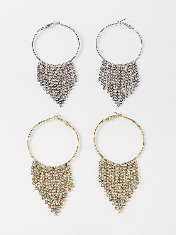 Geometric Tasseled Earrings Accessories