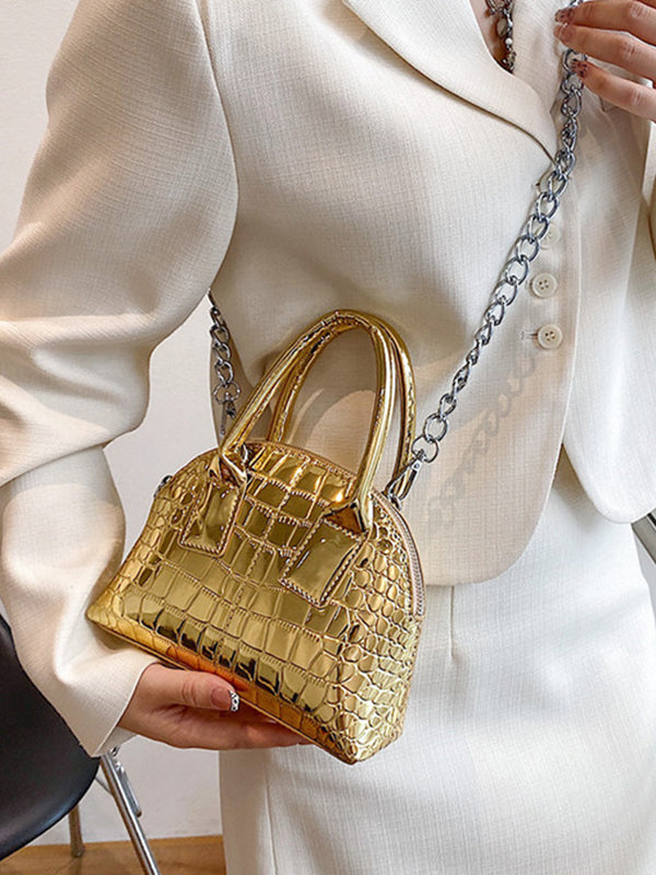 Bolso de hombro con cadenas de PU 