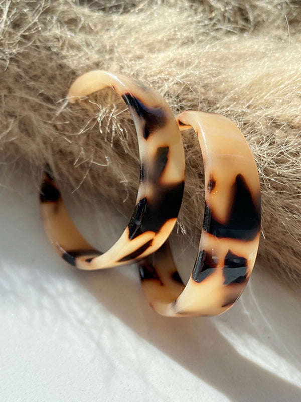 Original Leopard Geometric Earrings