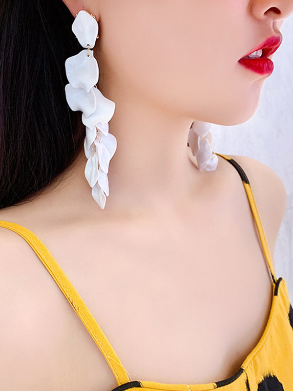 Accesorios elegantes para aretes de acrílico con borlas 