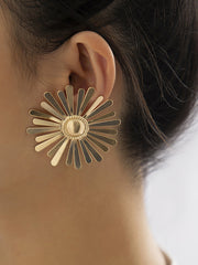 Geometric Flower Shape Earrings Accessories