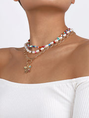 Multi-Colored Dainty Necklace Necklaces Accessories