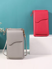 Simple Solid Color PU Sling Bag Shoulder Bag