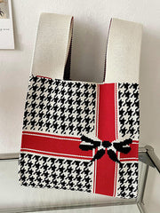 Printed Bags Accessories Woven Handbag