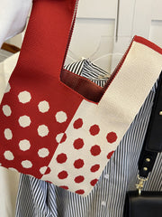 Multi-Colored Polka-Dot Split-Joint Bags Accessories