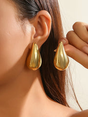 Geometric Solid Color Earrings Accessories