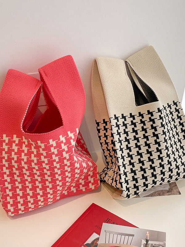 Houndstooth Bags Handbags