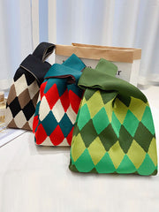 Bolsos Urban Rhombic Contrast Color Accesorios Bolsos