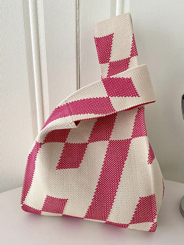 Geometric Bags Accessories Woven Handbag