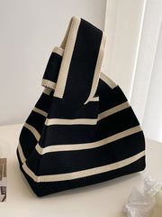 Urban Contrast Color Striped Bags Accessories Handbags