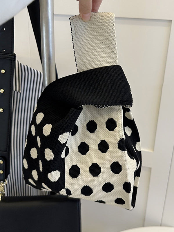 Multi-Colored Polka-Dot Split-Joint Bags Accessories