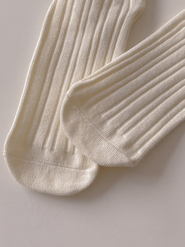 Pleated Wood Ear Lace Socks