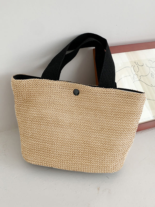 Simple Casual Vacation Weave Bag