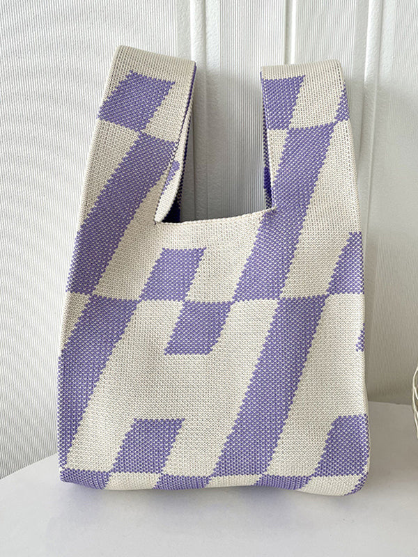 Geometric Bags Accessories Woven Handbag