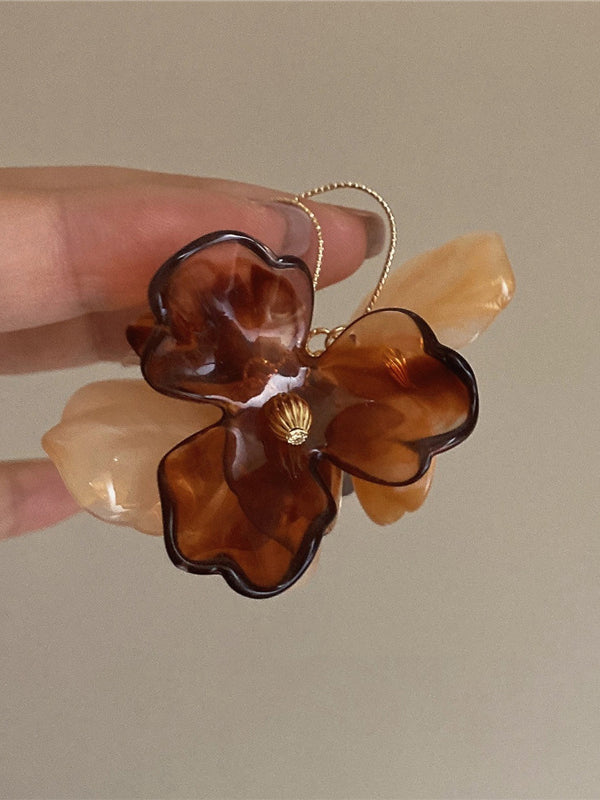 Flower Shape Eardrop Earrings Accessories