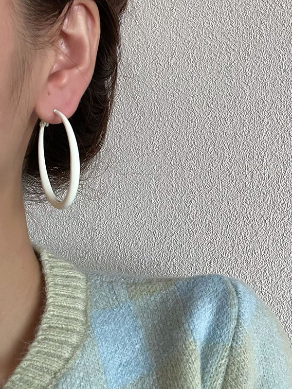 Simple Chic Geometric Solid Color Earrings