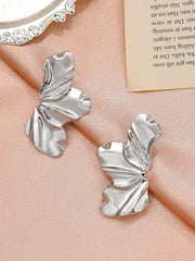 Flower Shape Solid Color Earrings Accessories