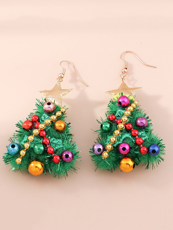 Christmas Tree Earrings Accessories