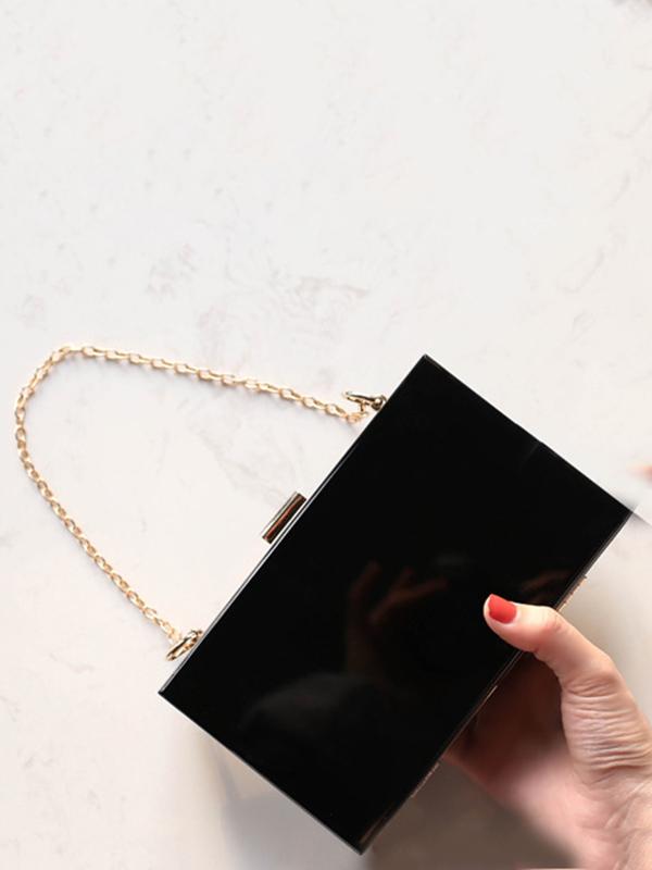 Transparent Acrylic Single Shoulder Chain Bag