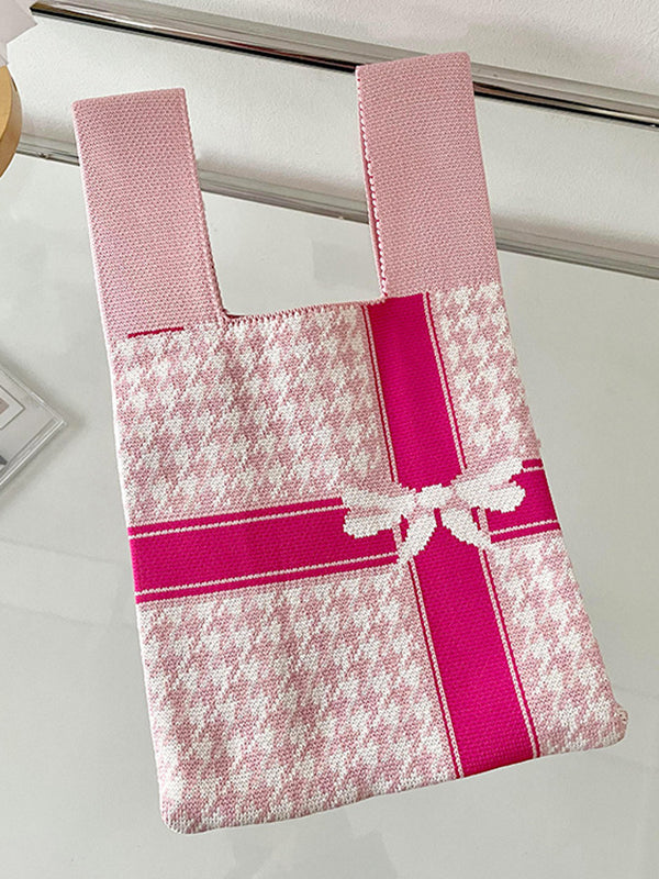 Printed Bags Accessories Woven Handbag