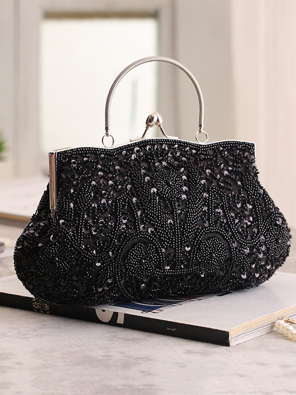 Vintage Evening Beaded Sequined Handbag