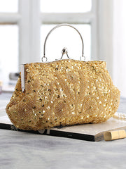 Vintage Evening Beaded Sequined Handbag