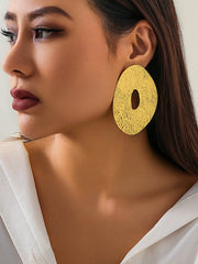 Geometric Solid Color Drop Earrings