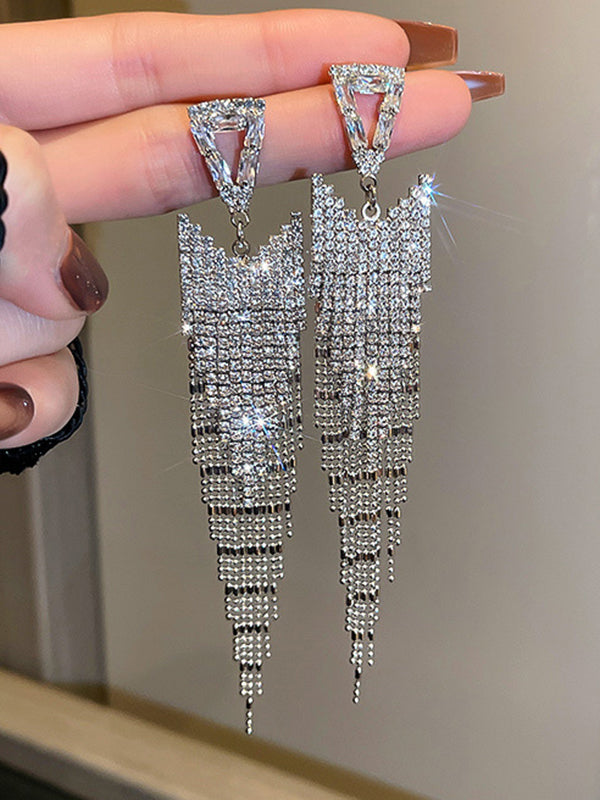 Original Statement Rhinestone Geometric Earrings