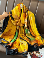 Flower Print Sun Protection Shawl&Scarf