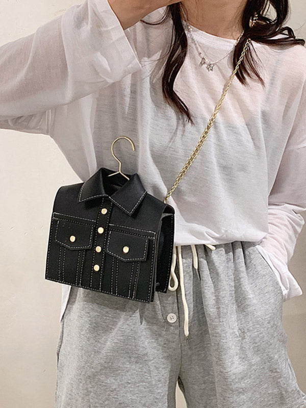 Original Stylish PU Contrast Color Shoulder Bag Accessories