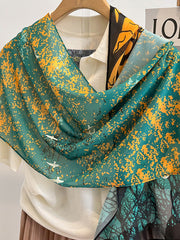 Original Vacation Contrast Color Printed Shawl&Scarf