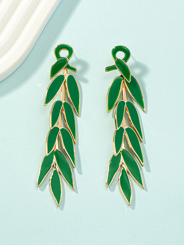 Leaves Shape Drop Earrings