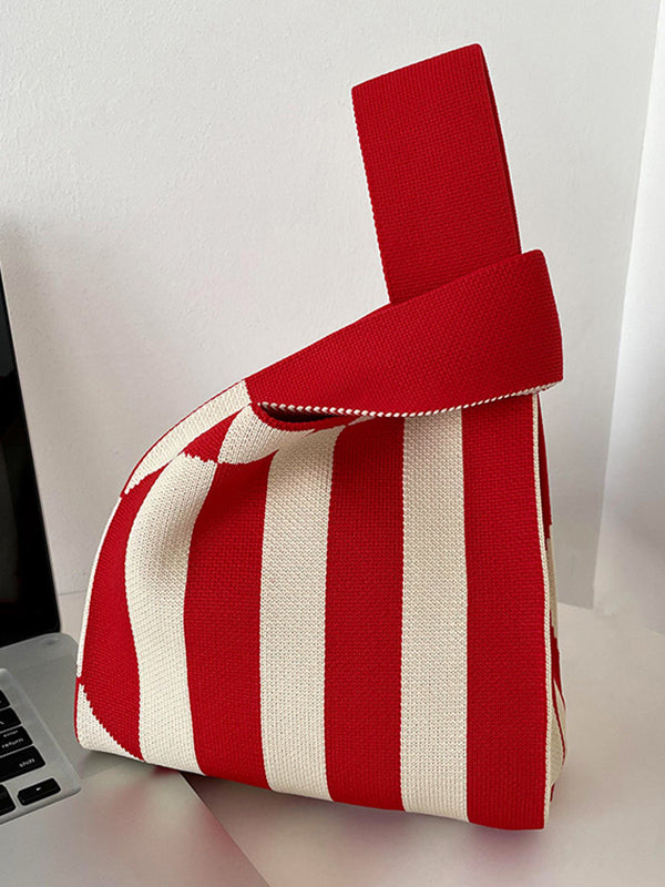 Striped Bags Accessories Woven Handbag