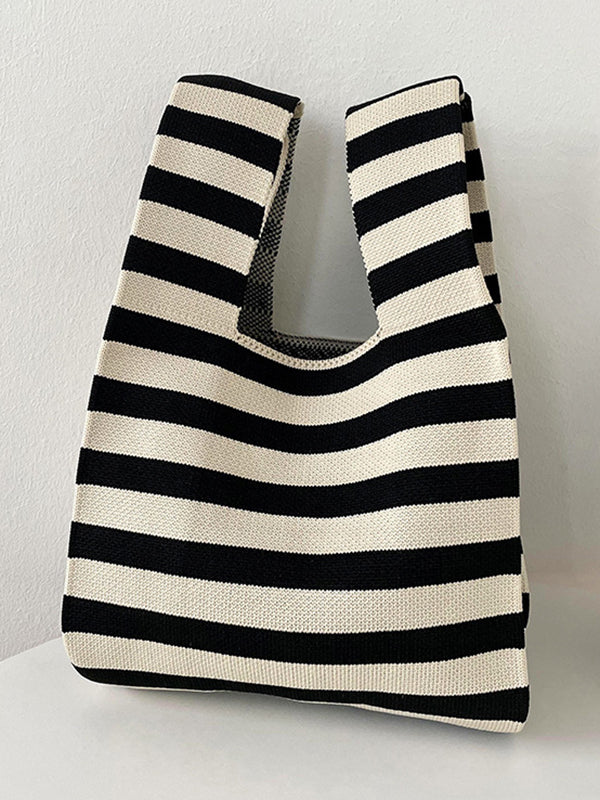 Original Creation Weave Striped Polka-Dot Bags Accessories