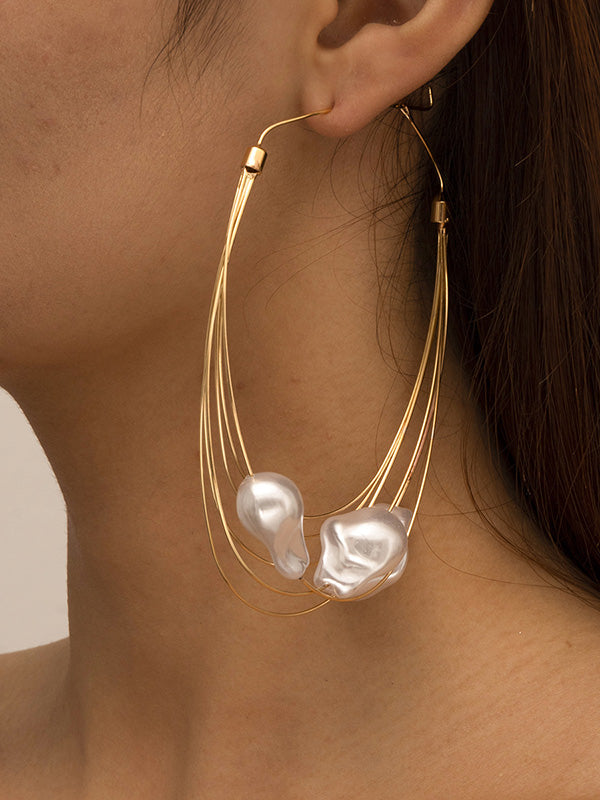 Normcore Tasseled Pearl Ear-Ring