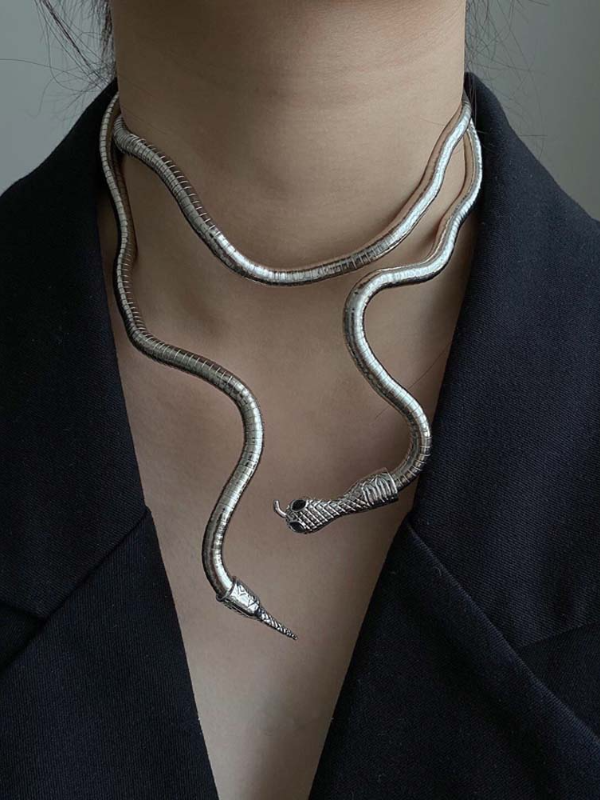 Statement Snake Shape Necklace