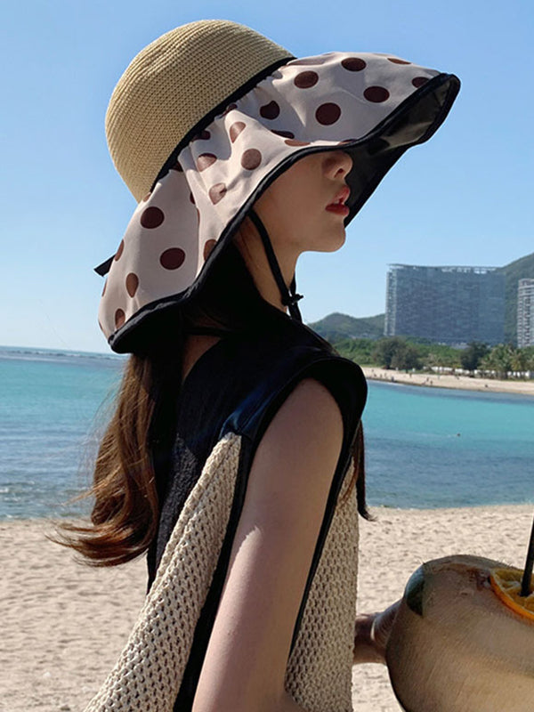 Original Sun Protection Polka-Dot Fisherman Hat