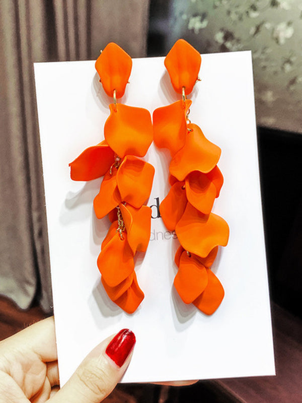 Stylish Tasseled Acrylic Earrings Accessories