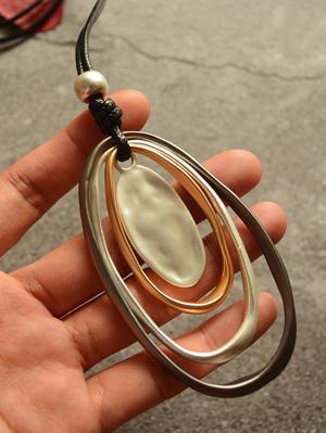 Multilayer Circle Long Necklace