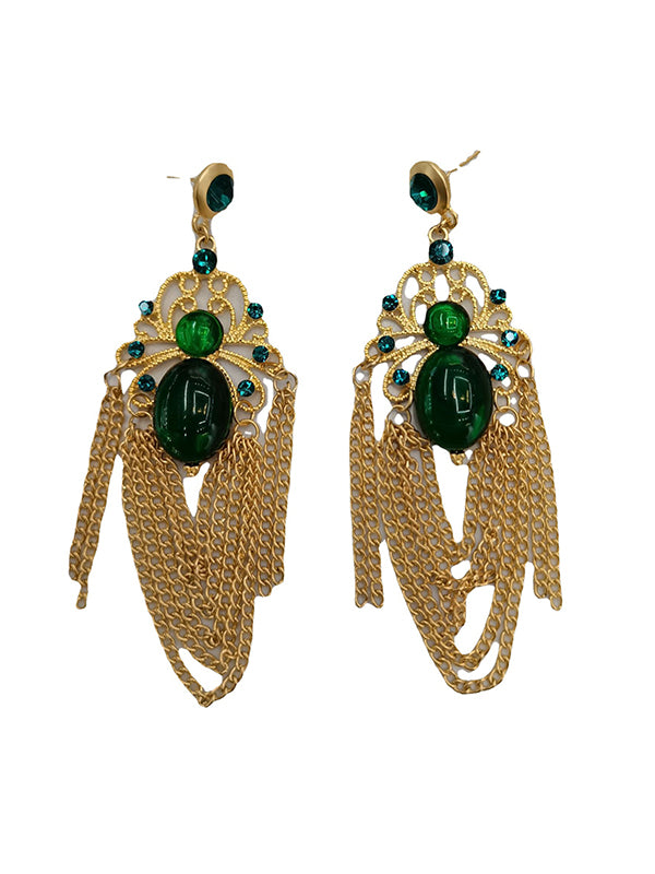 Vintage Tasseled Drop Earrings