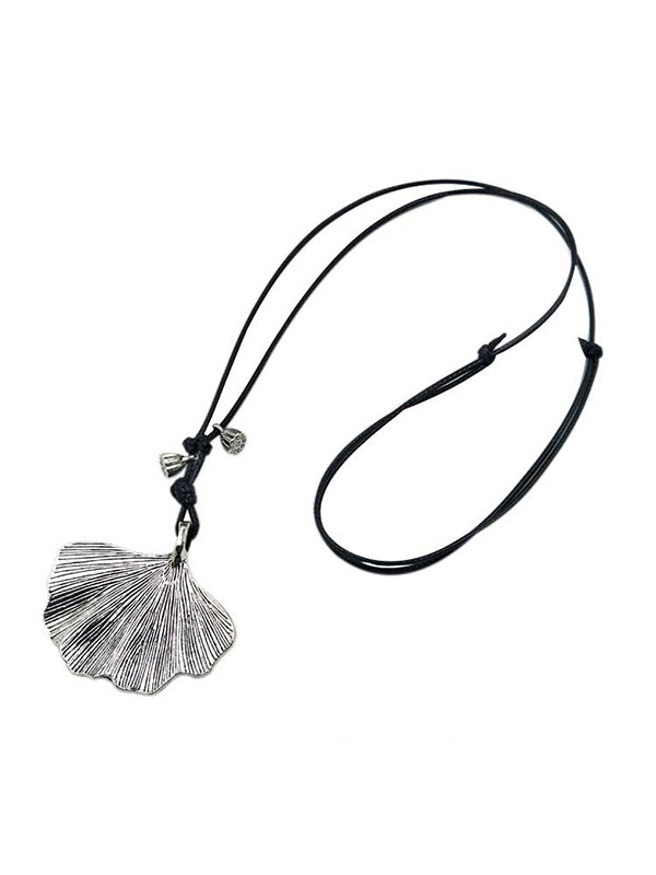 Artistic Retro Vintage Alloy Leaf  Necklace