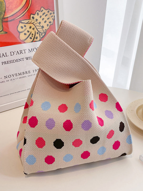 Multi-Colored Polka Dot Bags Handbags