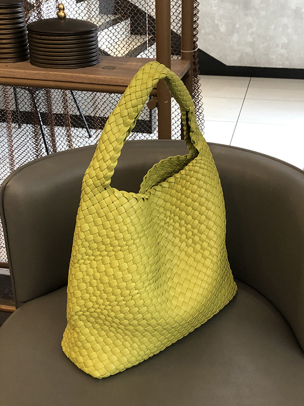 Bolsos tejidos de color liso Bolsos 