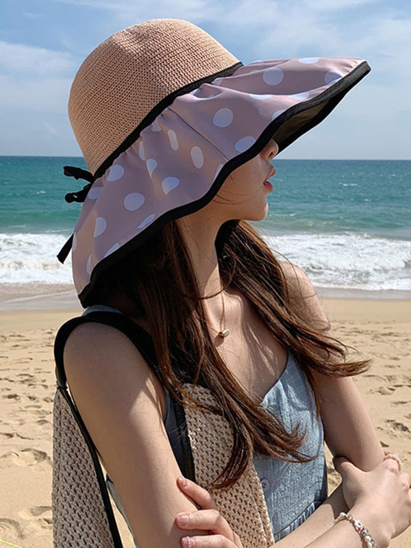 Original Sun Protection Polka-Dot Fisherman Hat