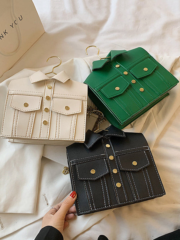 Original Stylish PU Contrast Color Shoulder Bag Accessories