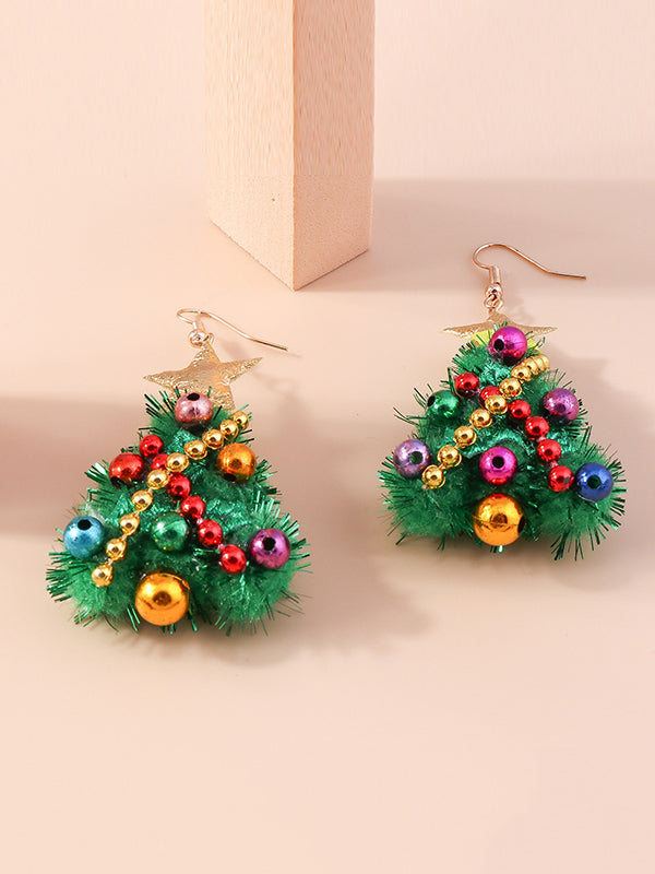 Christmas Tree Earrings Accessories