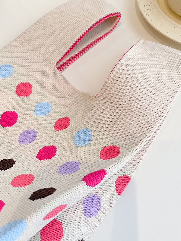 Multi-Colored Polka Dot Bags Handbags