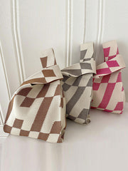 Geometric Bags Accessories Woven Handbag